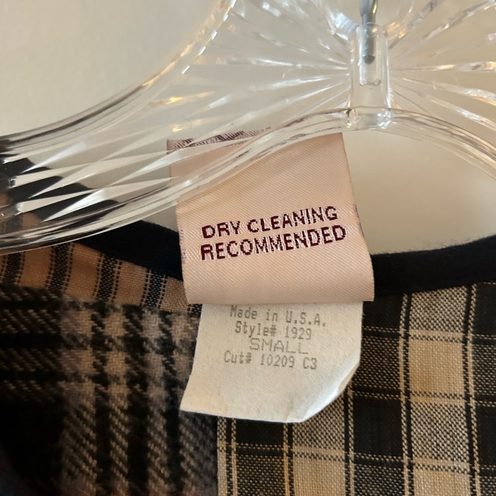 Neil & David Patchwork Plaid Button-Up Shirt. S - image 4